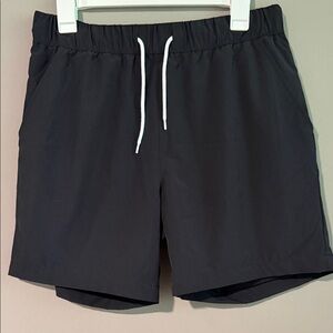 Original Use Black Athletic Shorts with White Drawstring Small